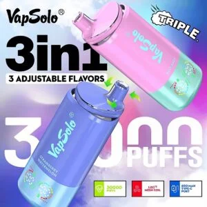 VapSolo Triple 30000 30K Puffs Disposable Vape for Sale